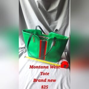 Montana West Vibrant Green Tote